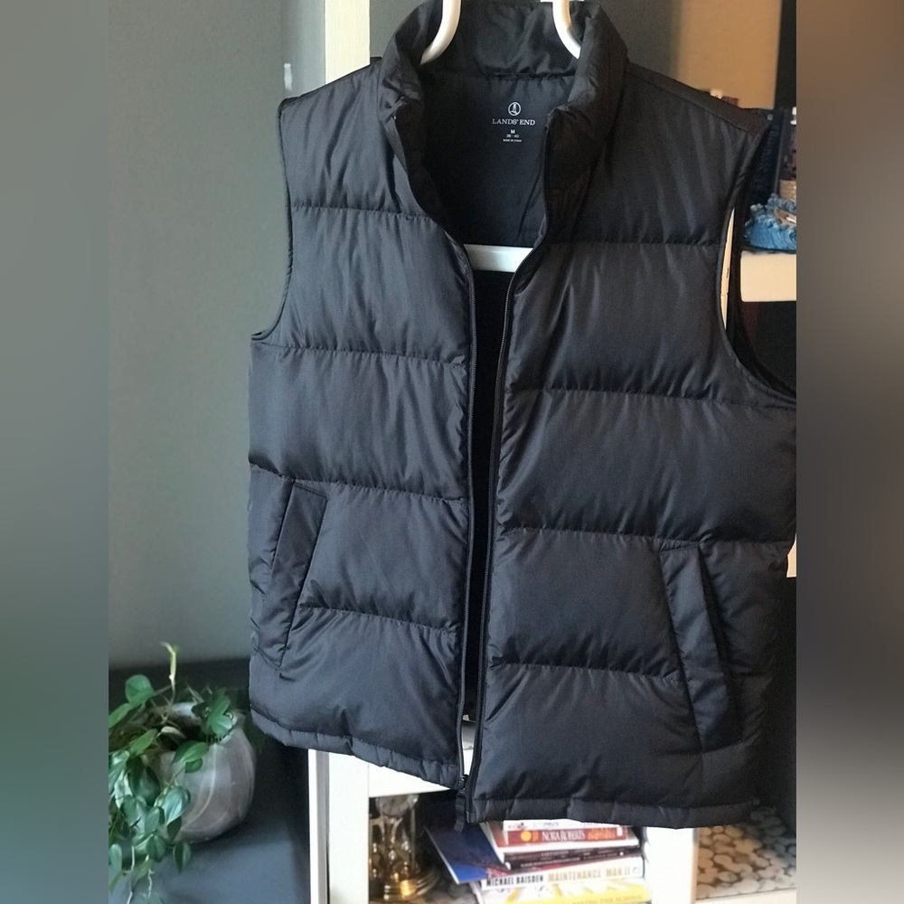 Lands End Down Filled Puffer Vest - image 1